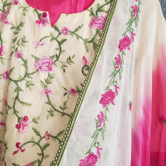 SOLD Indian ethnic salwar kameez 3 pc S-M - Picture 2 of 5